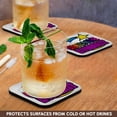 thumbnail image 3 of 3drose, Shooting Star Rainbow Awesome Gymnast, Set of 4 Coasters - Soft, 3 of 7