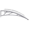 thumbnail image 2 of vidaXL Door Canopy Grey and Transparent 120x75 cm PC, 2 of 4