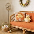 thumbnail image 4 of SIYTUAU Animal Patterns Flock Pillow Cover Realistic And Cute Imitation Embroidery Design For Sofa Cushion Holiday Decorative Throw 15.75 Inches Square, 4 of 7