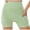 Green, variant on fatyb Women's Ribbed Biker Shorts High Waist Short Yoga Leggings Stretch Gym Workout Shorts for Women