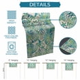 thumbnail image 6 of Teal Green Coastal Table Runner 90 Inches, Summer Beach Nautical Starfish Shell Coral Bed Runner Dresser Scarves Tabletop for Indoor Outdoor Parties/Ceremony/Banquet, 13" x 90", 6 of 9