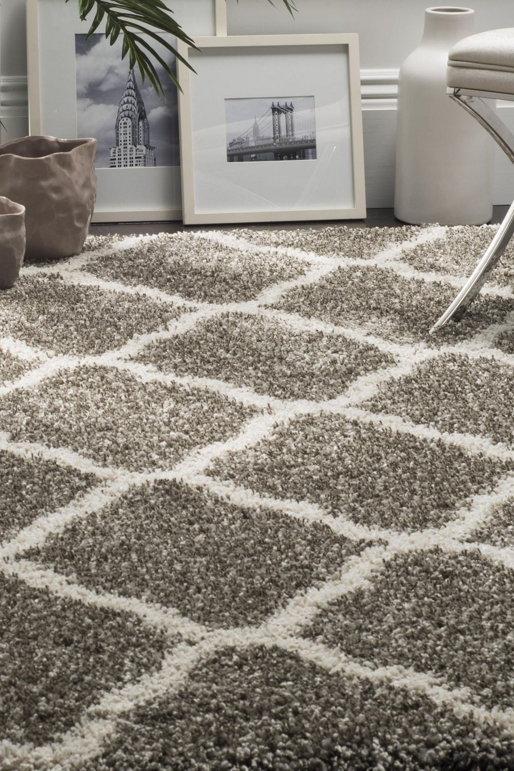 Safavieh Hudson Aline Geometric Shag Area Rug