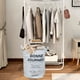 thumbnail image 4 of Cesta de ropa plegable grande con asa | Cesto para ropa sucia de tela de lino y algodón | Organizador de almacenamiento portátil y ligero para baño, dormitorio y armario, 4 of 7