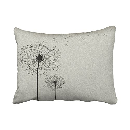 RYLABLUE Decorative Decorative Throw Pillow Case Cushion Cover Dandelion Size 20x30 inches Two Side
