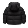 thumbnail image 3 of Hicidod Toddler Puffer Coats Cute Print Hooded Zipper Thick Winter Jacket Warm Fleece Fur Lining Windproof Baby Down Coat, 3 of 4