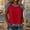 Red, variant on Women Summer Tank Tops Patchwork Loose Sleeveless Shirts Crew Neck Dressy Casual Tees Cowgirl Going Out Streetwear