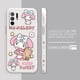 thumbnail image 3 of Case For OPPO A52 A54 A55 A57 A59 A93 A83 A92S A93S 4G 5G A16 Colour Simple Liquid Silicone Case Cartoon My Melody, 3 of 5