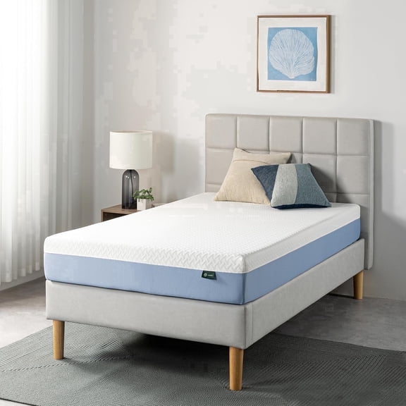 Zinus 8 Inch Twin Cooling Essential Memory Foam Mattress [NewVersion], Fiberglass Free, Medium Feel, Breathable Cooling Layers, Certified Safe Materials