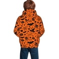 thumbnail image 6 of Kll Unisex Kids Boys Girls Hooded Pocket Pullover Hoodies-Happy Halloween 6, 6 of 9
