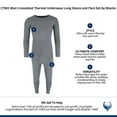 thumbnail image 5 of CTM  Insulated Thermal Underwear Long Sleeve and Pant Set by Wootie (Men), 5 of 5