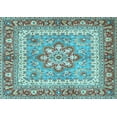 thumbnail image 1 of Ahgly Company Indoor Rectangle Persian Light Blue Traditional Area Rugs, 7' x 9', 1 of 4