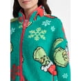 thumbnail image 5 of The Grinch Women’s Christmas Print Woobie Fleece Jacket, Sizes XXS-XXL, 5 of 6