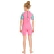 thumbnail image 3 of TFixol Traje de baño corto de una pieza para niñas con cremallera, 3 of 8