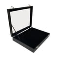 thumbnail image 3 of Vitrina de joyería para collares, organizador de joyas, cajón organizador de collares, caja de exhibición de collares, ganchos múltiples con tapa de PU negro, 3 of 9