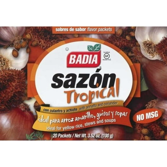 Badia Sazón Tropical with Coriander & Annatto, 3.52 oz