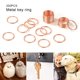 thumbnail image 5 of Injueey Anillo de llavero de 200 Uds., doble vida útil larga, estilo Simple, bucle de llaves, conveniente, fácil de usar, colección de anillos de Artesanía Oro rosa Injueey HA073989-02, 5 of 6