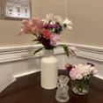 thumbnail image 2 of White Ceramic Flower Vase, Minimalist Modern Home Decor, Small Pampas Grass Vases for Table, 2 of 5