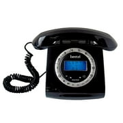 Beetel M73 Caller Id Corded Landline Phone with 16 Digit LCD Display, Retro Design, Alphanumeric Keypad, 2-Way Speaker Phone, Adjustable Ringer Volume (Black & White)(M73)