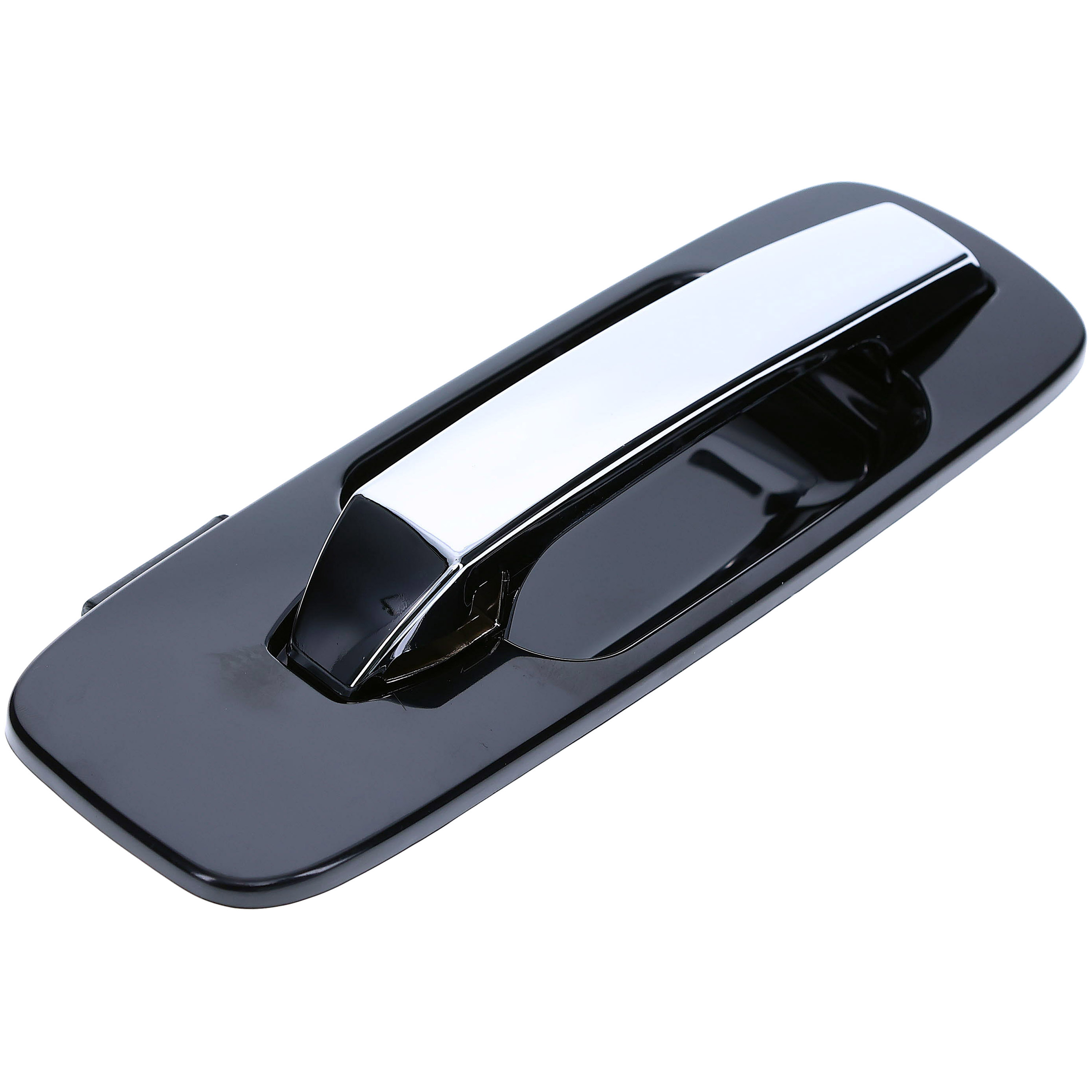 Dorman 834MX Rear Passenger Side Exterior Door Handle for Specific Nissan Models, Chrome Lever and Black Housing