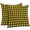 Yellow Black, variant on Throw Pillow Covers 26x26 Inch Set of 2, Black Plaid Waterproof Outdoor Pillow Covers, Vintage Country Gray Buffalo Check Gingham Decorative Cushion Pillowcases for Couch, Sofa, Bed, Garden, Patio