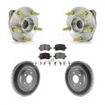 thumbnail image 1 of Transit Auto Front Hub Bearing Assembly Coated Disc Brake Rotors and Semi-Metallic Pads Kit for Car 2006-2007 Pontiac G6 Non-ABS with 296mm Diameter Rotor KBB-103550, 1 of 11