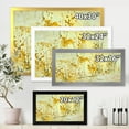 thumbnail image 4 of Designart 'Abstract Yellow Flower Grunge Art' Modern Framed Art Print, 4 of 4