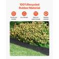 thumbnail image 2 of VEVOR Rubber Mulch for Landscaping, Recycled Rubber Mulch Mat 120 x 4.5 in, Permanent Rubber Pathway, Natural-Looking Black Mulch Garden Edging Border for Plants, Vegetables & Flower Garden Barrier, 2 of 9
