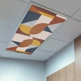 thumbnail image 2 of 2 Pack Art Decor Fluorescent Light Covers for Ceiling Lights Mid-Century Modern Abstract Geometric Multi Color Magnetic Ceiling Light Covers Overhead Light Filters for Office Classroom Home, 2 of 9
