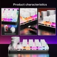 thumbnail image 6 of 16-Key Customizable Programming Keypad, 3 Knobs Macro Mechanical Keyboard, Bluetooth/Wireless/Wired Gaming Pad, White, 6 of 9