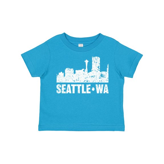 Inktastic Seattle Skyline Grunge Boys or Girls Toddler T-Shirt