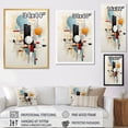 thumbnail image 4 of Designart "Geometric Journey Beige Blue Suprematism II" Abstract Canvas Wall Art, 4 of 5