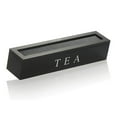 thumbnail image 1 of Tea Bag Holder With 6 Compartments, Wooden Coffee Station Condiment Organizer, Tea Box Sugar Packet Storage Basket Organizer For Drawer Shelf Countertop, 1 of 7