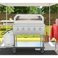 thumbnail image 4 of 36 in. Commercial Outdoor Propane Grill With Pizza Oven in Stainless-Steel (CGKIT3-36P), 4 of 13