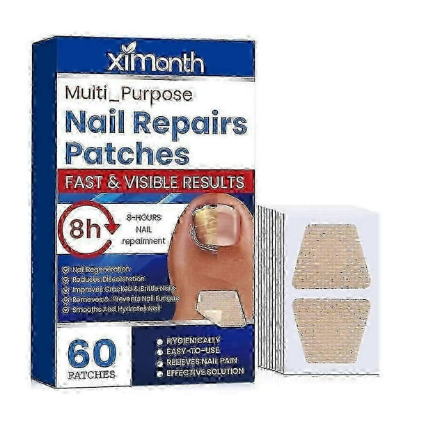60pcs Toenail Fungus Treatment Stickers Ingrowning Toenail Nail Repair Patch