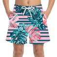 thumbnail image 2 of Asxite Toddler Boys Shorts Casual Loose Breathable Fashion Hawaiian Print Beach Swim Pocketed Sweatpants for 4-15Y, 2 of 6