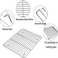 thumbnail image 2 of Grill Rack 1Pcs, Stainless Steel Wire Rack for Roasting, Baking, Grilling, Cooling, Rust Free & Oven Safe, Various Size & Multi-Purpose, Dishwasher Safe, 2 of 7