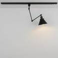 thumbnail image 6 of FSLiving J-Type Track Pendant Lights with Adjustable Arm, Vinatge Design Black Metal Shade DIY Lighting for Farmhouse Sloping Ceiling Decor (Ceiling Track & Bulb are Sold Separately) - Set of 3, 6 of 8