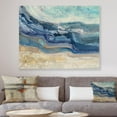 thumbnail image 3 of Designart côte, bleu, mer, vagues, aquarelle Art mural sur toile, 3 of 3