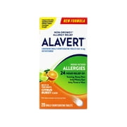 Alavert Alavert 24 Hour Orally Disintegrating Tablets Citrus Burst, Citrus Burst 20 tabs (Pack of 3)