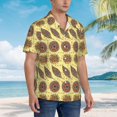thumbnail image 4 of Haiem Bohemia Printed Hawaiian Shirt for Men - Men’s Casual Beach Summer Shirts - Stretch Fabric with Modern Fit-Large, 4 of 7