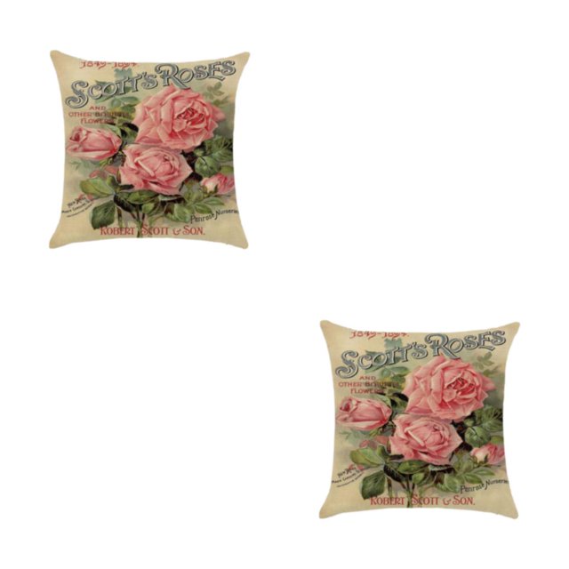 mmirethe Wide Application Cushion Covers For Coordinated Home Easy To Change Pillowcase kztym001-7 2Set