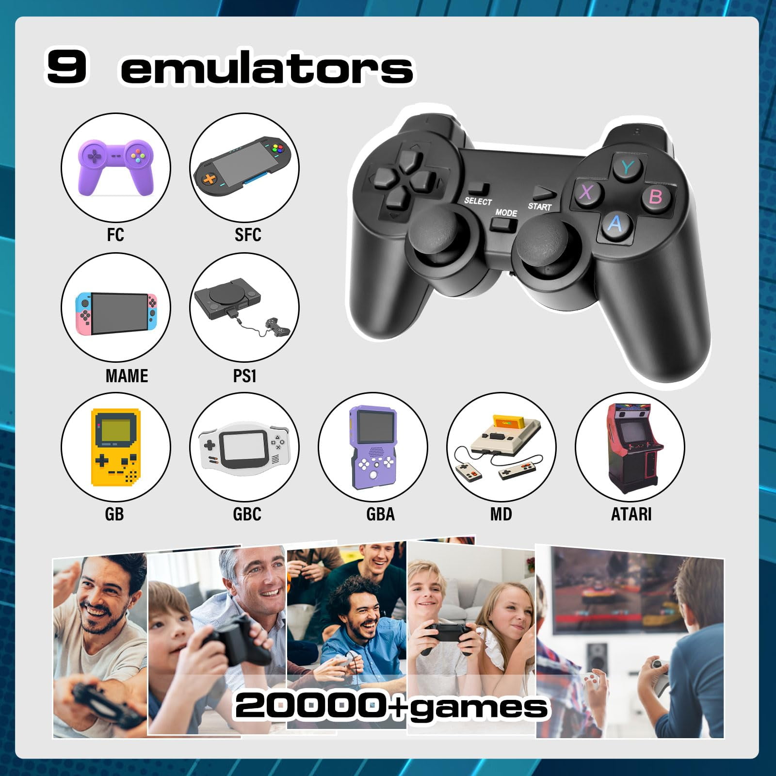 Toys for 6 7 8 9 10 Year Old Boys Kids,Games Console Kids Toys Age 7-8-9-10-11-12 Boys Gifts Emulator Console for 8-13 Year Old Girls Gifts Video Games Birthday Presents for Teens Adults