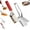 2Pcs-A, variant on Stainless Steel Grill Clamp, Anti-Scald Extended Handle Spatula Tongs, Stainless Steel Cooking Tongs, Slotted Double Spatula