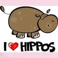 thumbnail image 2 of CafePress - I Love Hippo Infant Bodysuit - Baby Light Bodysuit, Size Newborn - 24 Months, 2 of 4