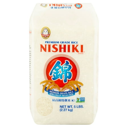Nishiki Medium Grain Rice, 5 lb (Best Sushi Rice Brand)