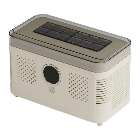 CoudarTitie Mini Ice Maker Ice Making Machine Countertop Car Compatible Box Fast Making with White