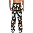 thumbnail image 2 of HPINK-T Multi- Halloween Ghost Pumpkin Pajama Pants for Men PJs Bottoms Sleep Lounge Pants with Pockets, 2 of 14