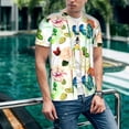 thumbnail image 6 of Lsque Floral Vintage Pattern Mens Polo Golf Shirts Funny Graphics Shorts Sleeve Button Shirts Baseball T-shirt-X-Large, 6 of 7