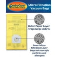 thumbnail image 2 of EnviroCare Replacement Vacuum Bags for Kenmore Canister Type C or Q 50555, 50558, 50557 and Panasonic Type C-5 27 Pack, 2 of 7