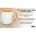 thumbnail image 3 of Bistro Style Large Coffee Mugs 16 oz. Set of 10, Bulk Pack - Perfect for Coffee, Tea, Espresso, Hot Cocoa, Other Beverages - Orange, 3 of 5